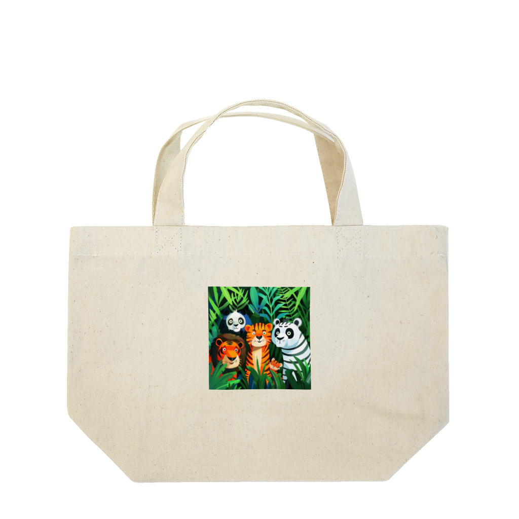 AQUAMETAVERSEの草村に潜む熊とらS Lunch Tote Bag