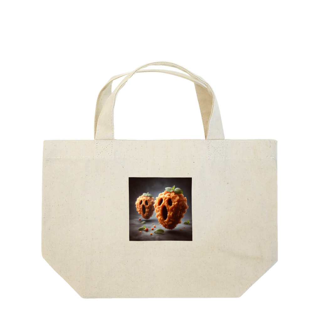 ハピShopのスクリームフライドチキン Lunch Tote Bag