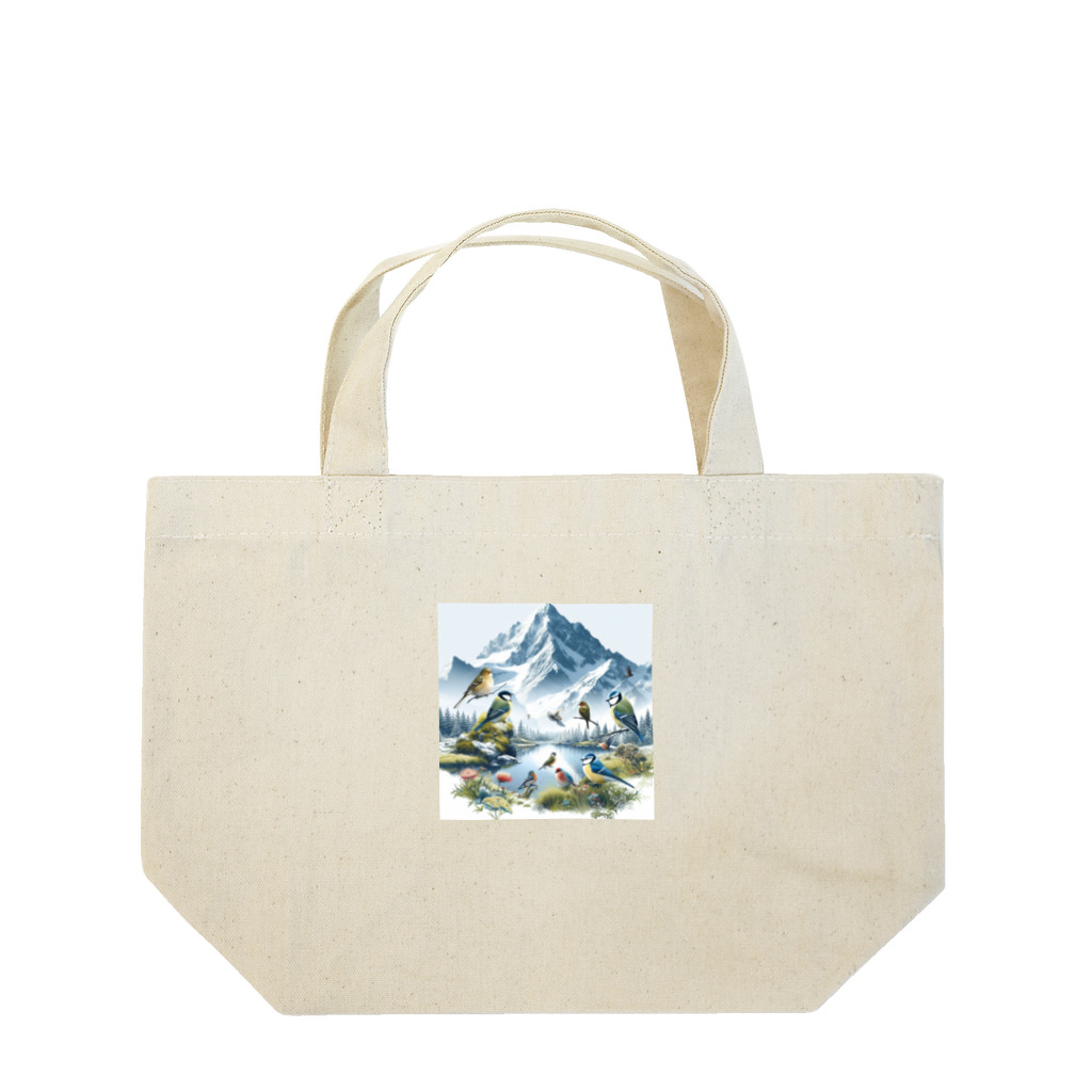 アミュペンのたくさんの美しい鳥たち Lunch Tote Bag