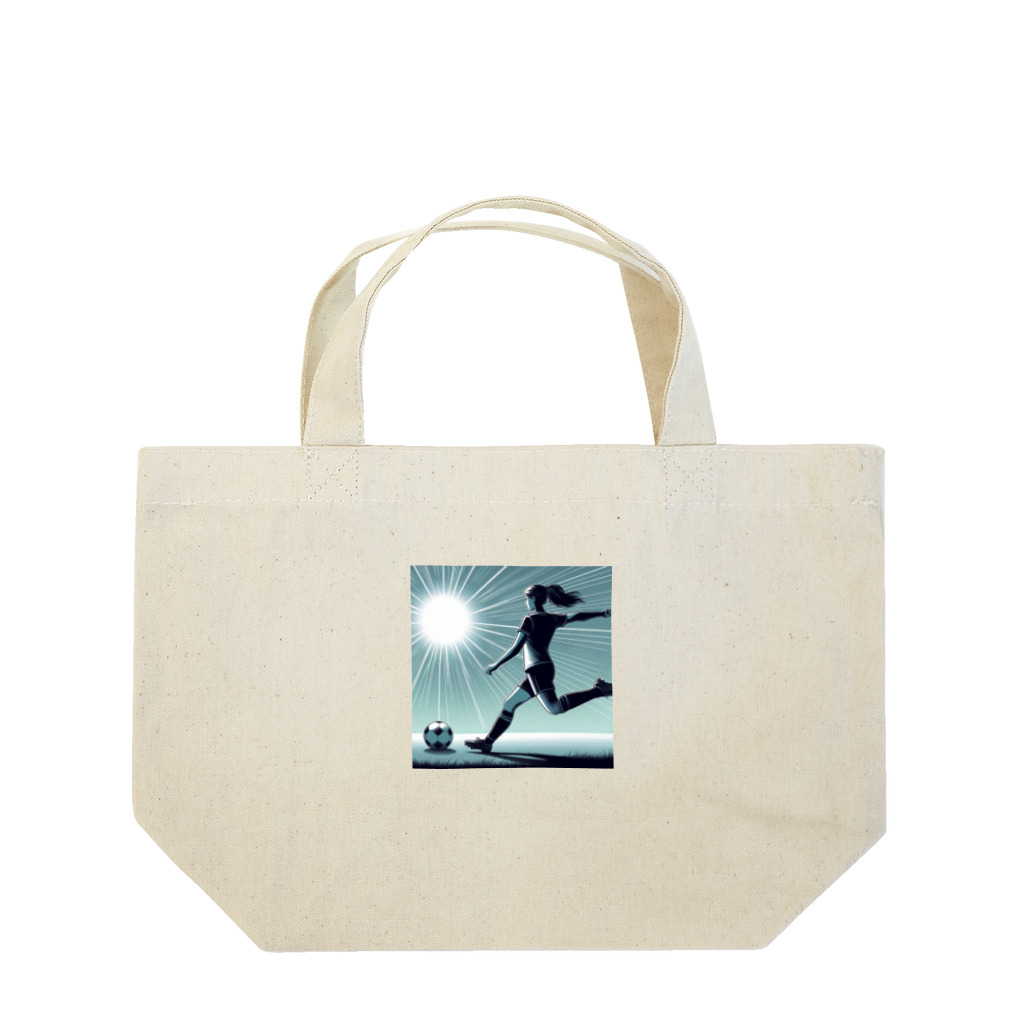 GUNSUNのサッカー少女 Lunch Tote Bag