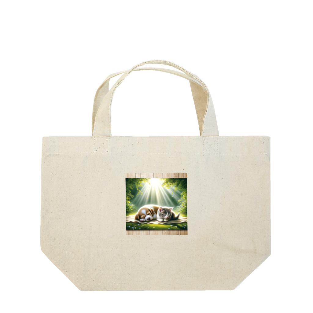 亀蘭タマムシの木漏れ日・すやすや Lunch Tote Bag