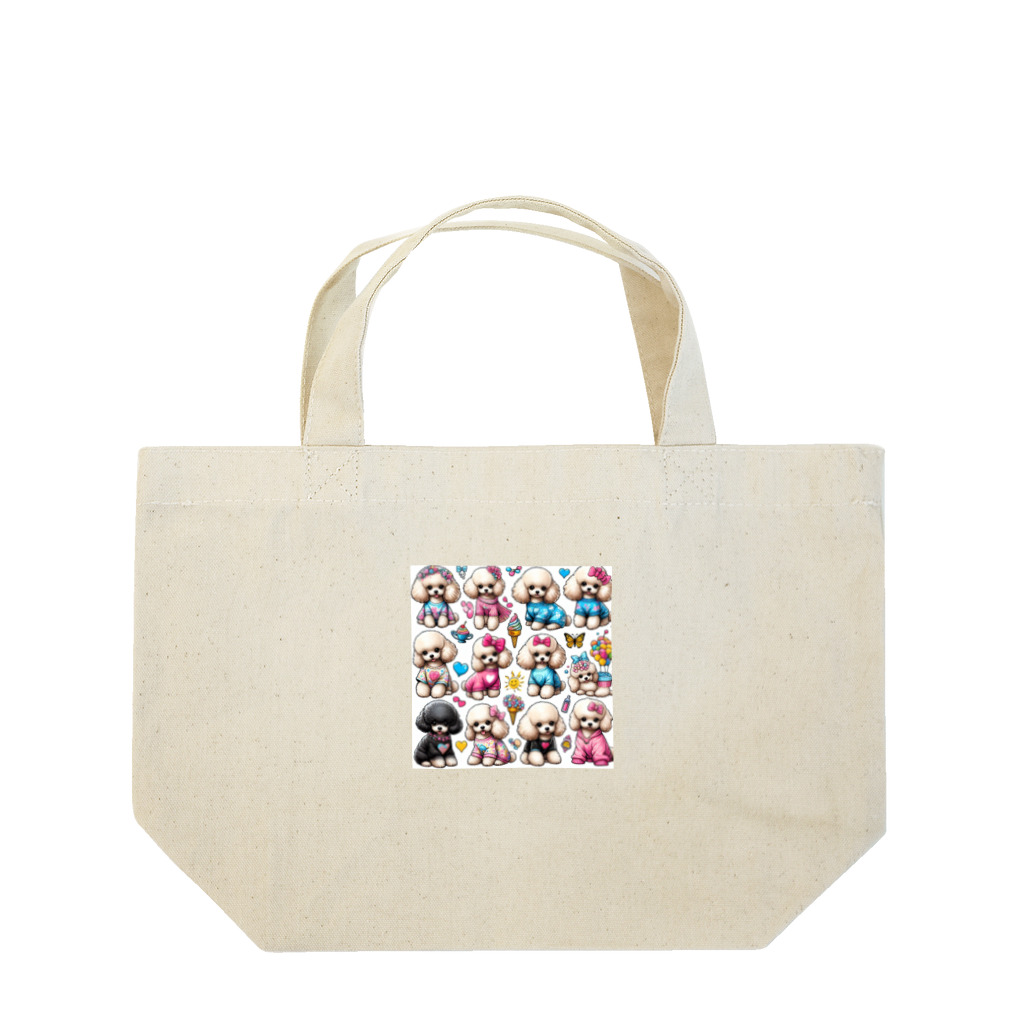 アニマルペイントの犬のグッズ Lunch Tote Bag