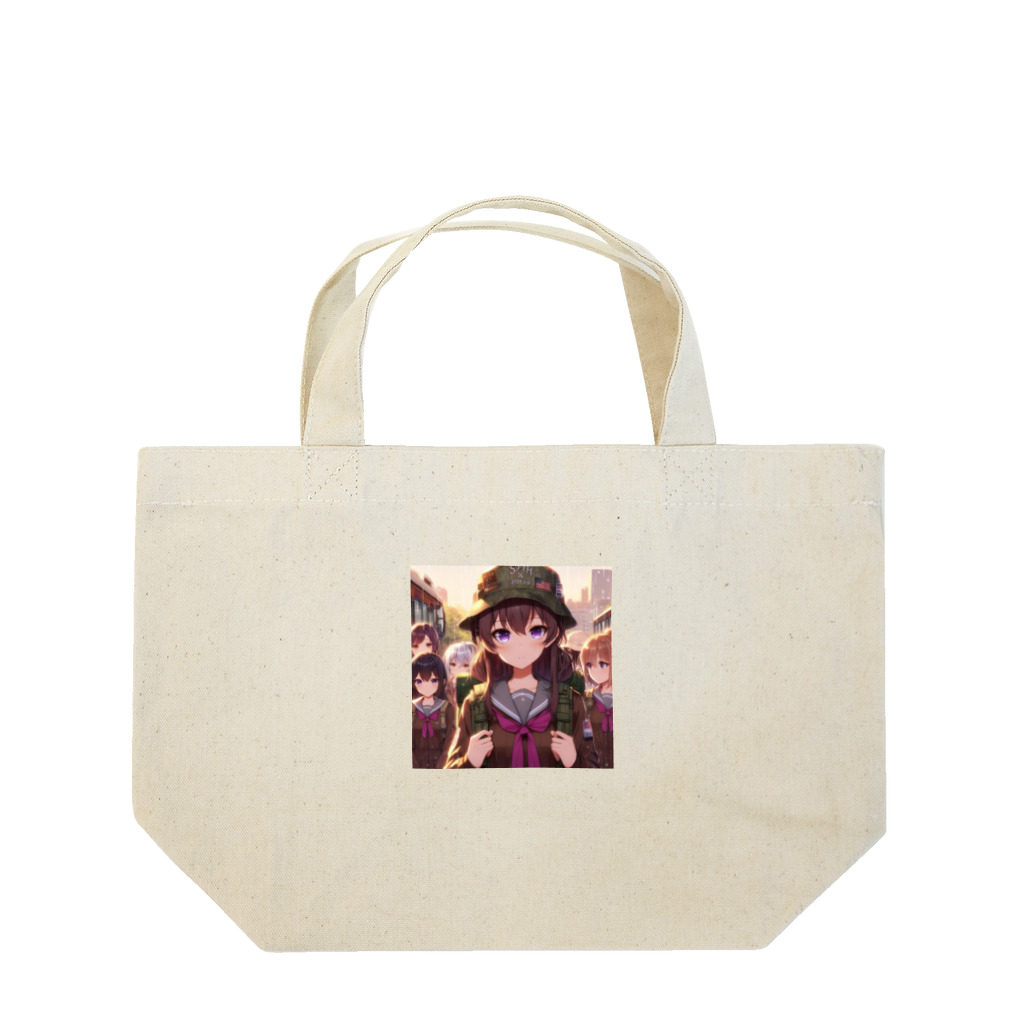 SWQAのソロキャンプjk Lunch Tote Bag