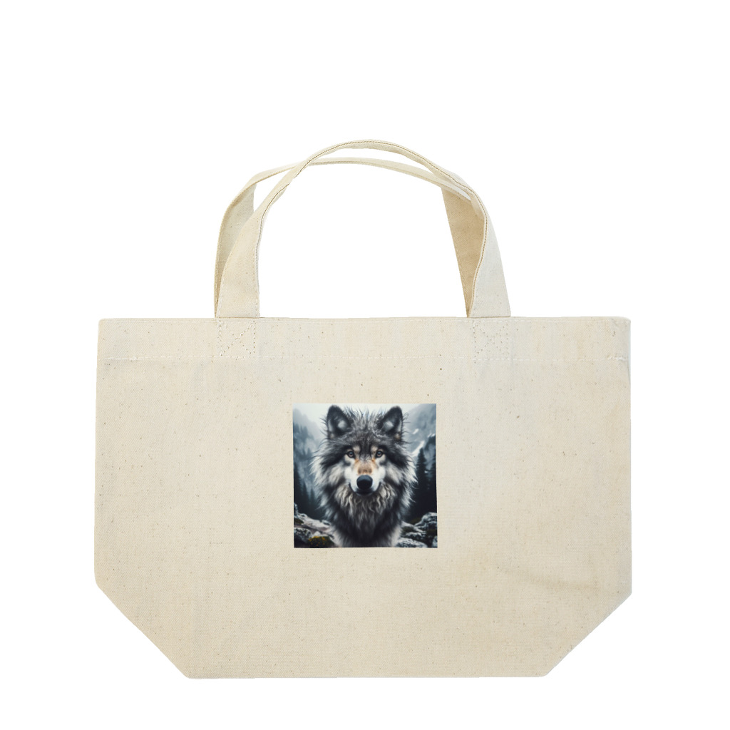 中村マコトのオオカミ　森の番人 Lunch Tote Bag