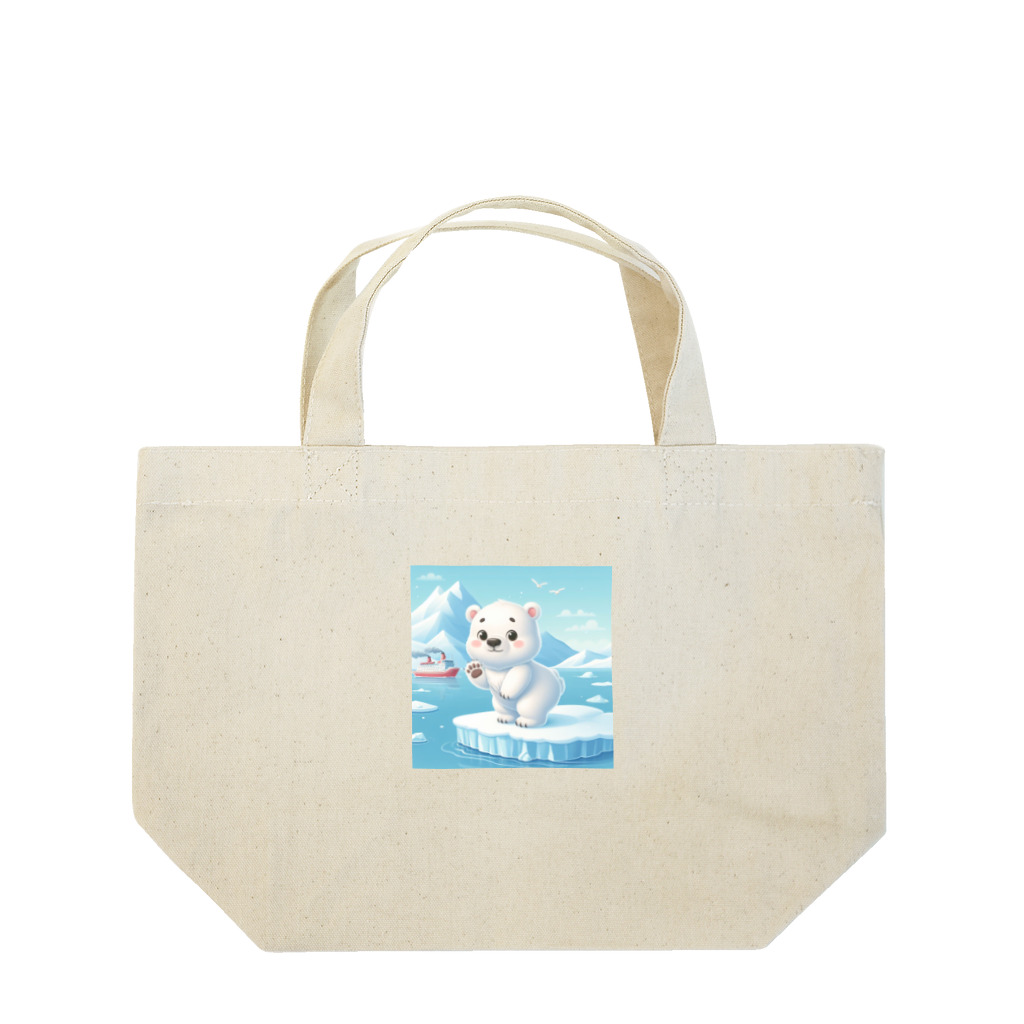 tmghillのキュートなシロクマのキャラクター Lunch Tote Bag