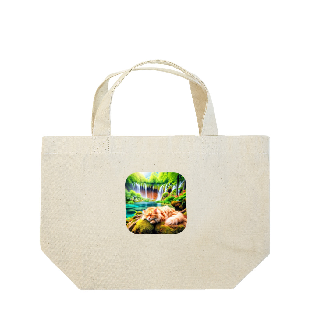 ニャーちゃんショップの眠りネコ Lunch Tote Bag