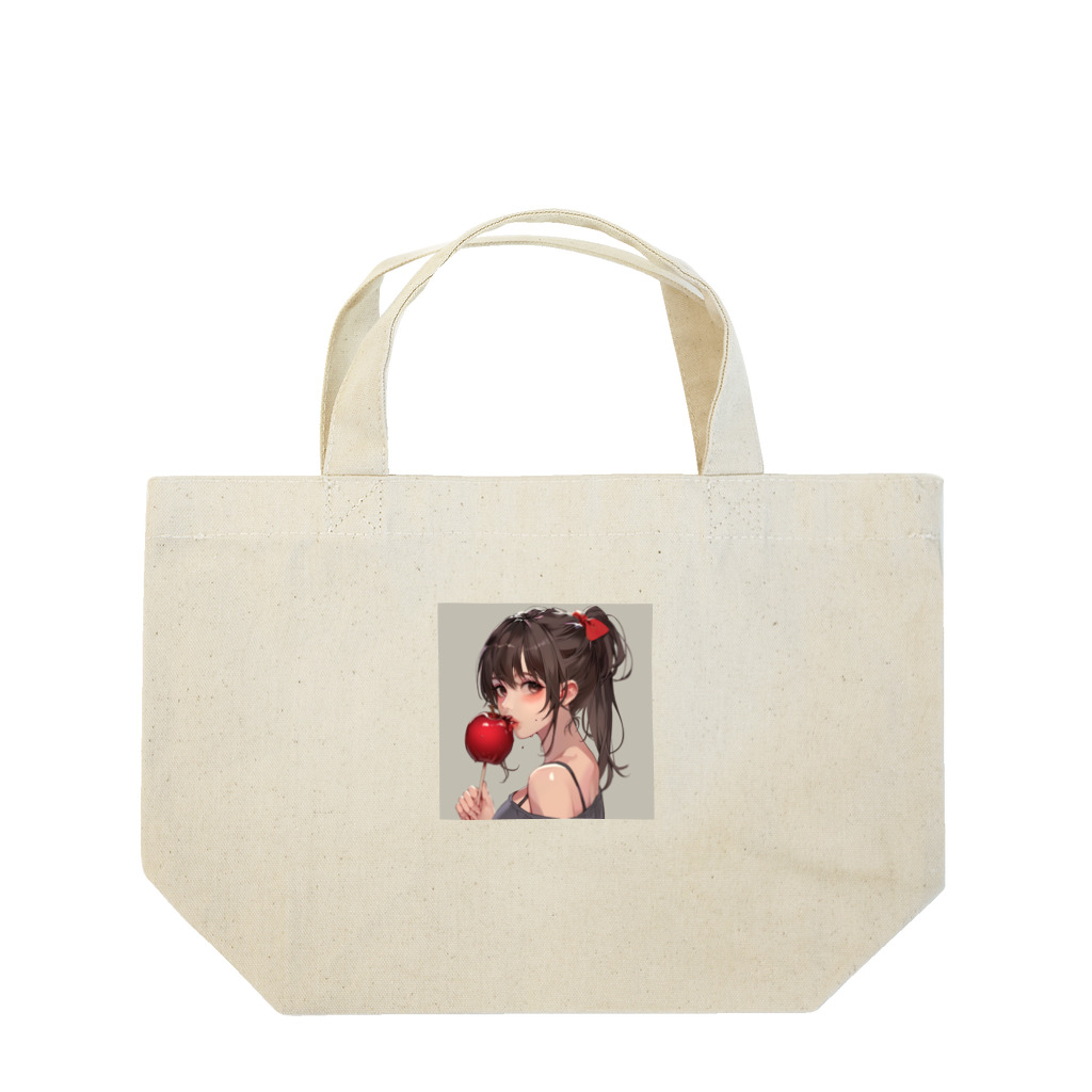 AQUAMETAVERSEのリンゴ飴娘　Tomoe bb 2712 Lunch Tote Bag