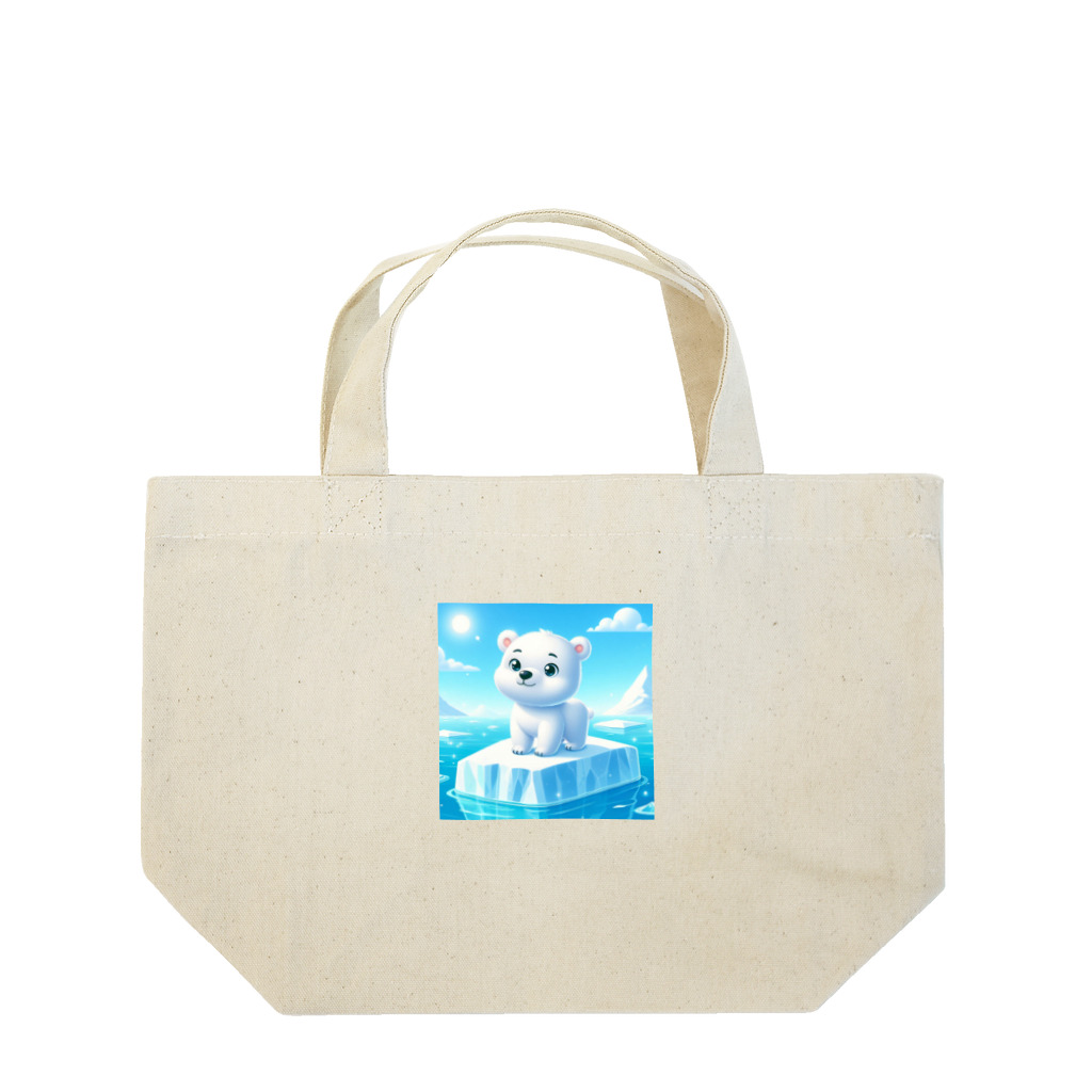 salashigeのかわいいシロクマのキャラクターグッズです Lunch Tote Bag