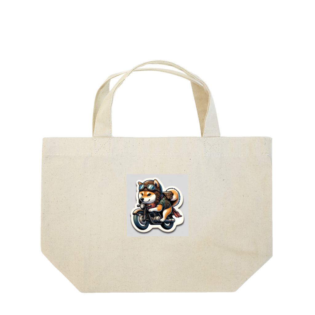 シバライダーロードの柴ライダーロードshiba34 Lunch Tote Bag