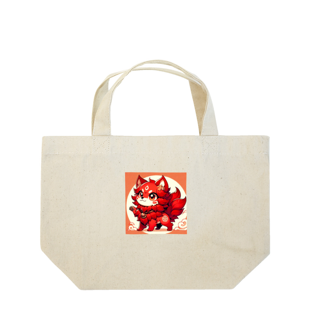 AutoArtistryのかわいいシーサーのアニメ風イラストグッズ Lunch Tote Bag