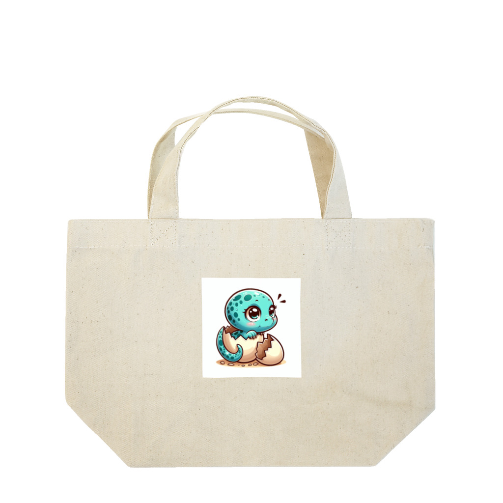 FunnyFriendsの可愛い恐竜 Lunch Tote Bag