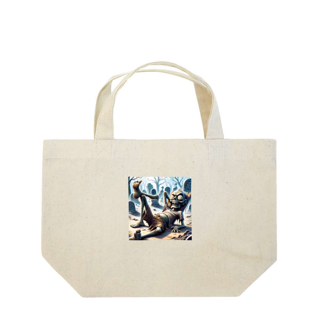 ニコネガショップの怠惰なゾンビ君 Lunch Tote Bag