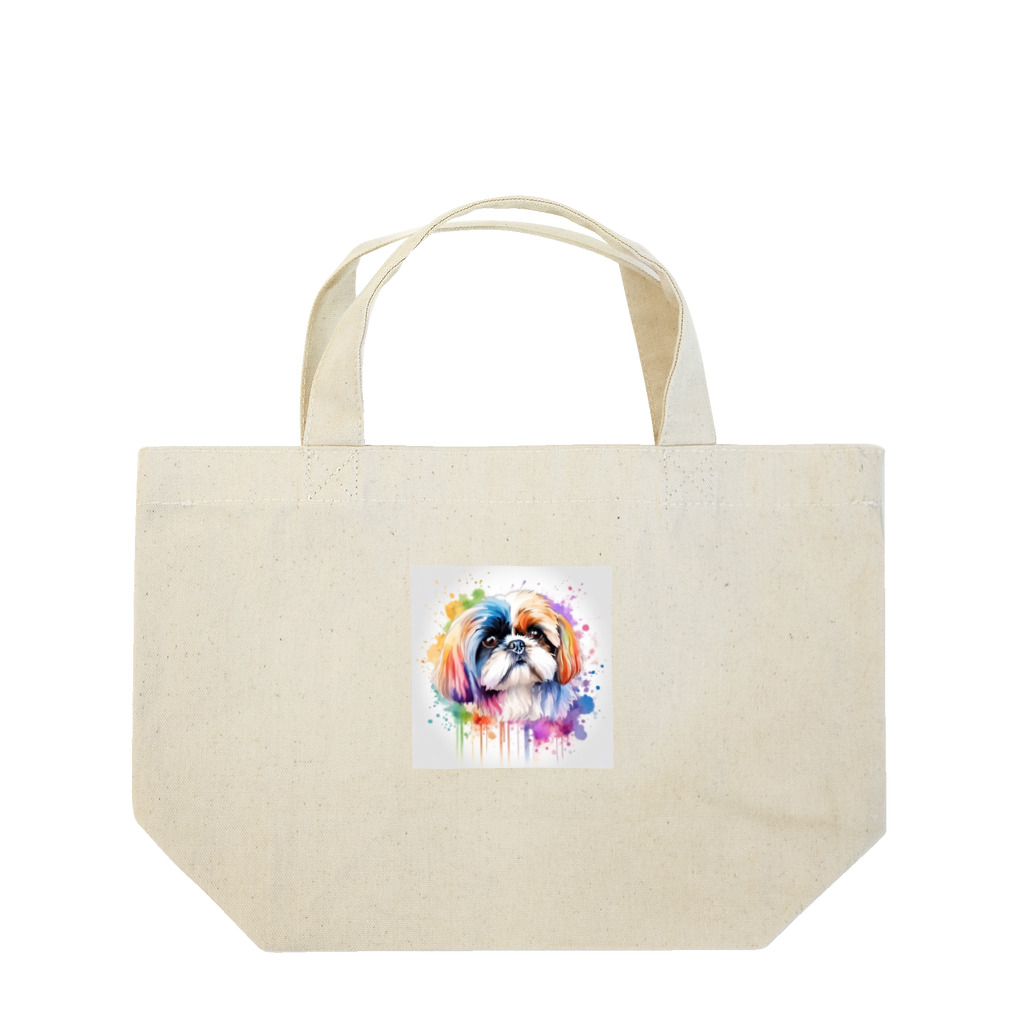 【ma chérie】A treasury of love.のカラフルシーズー Lunch Tote Bag