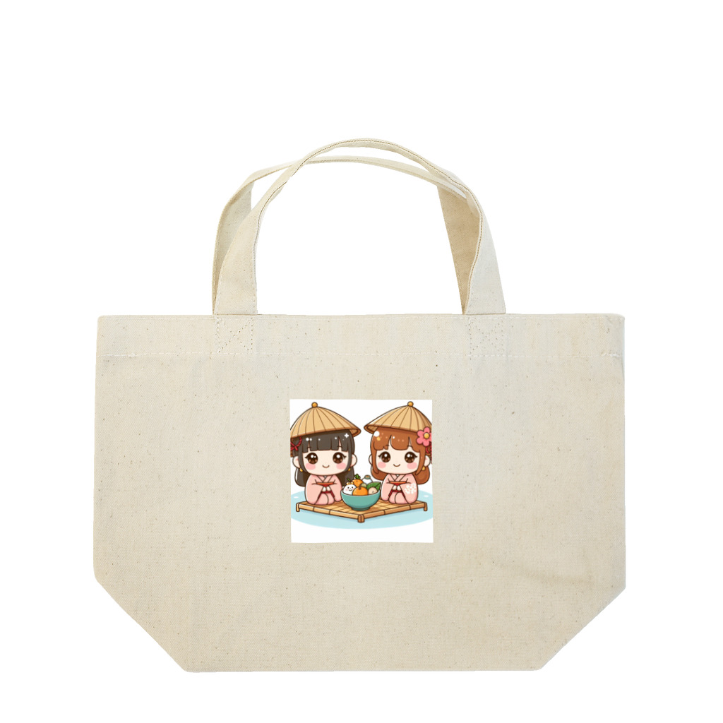 oura12のお正月が終わり、ひな祭りの季節がやってきました！ Lunch Tote Bag