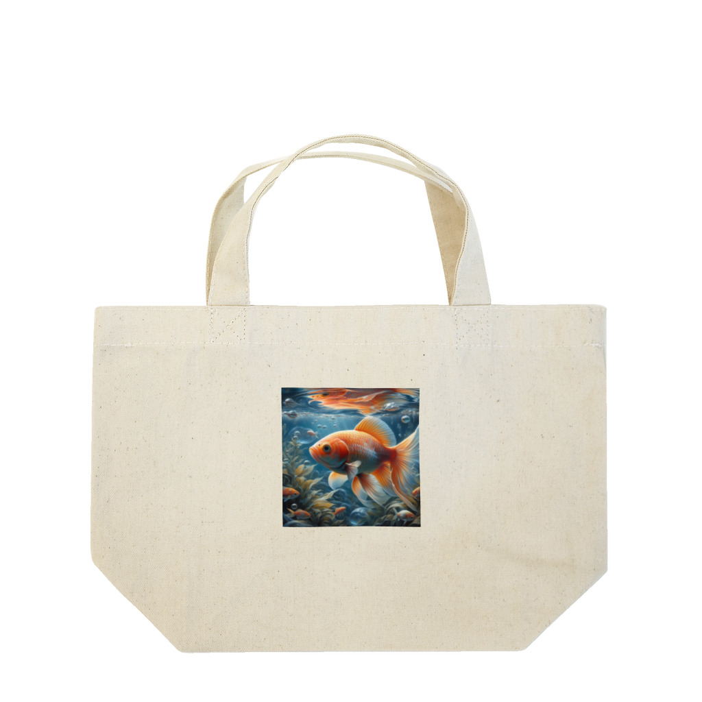 アートフル・メッセンジャーの金運招福金魚様 Lunch Tote Bag