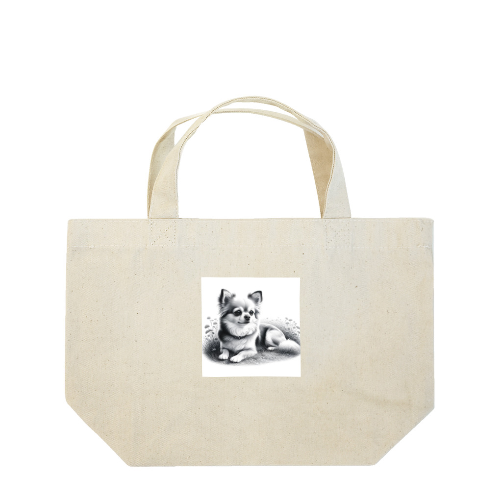 サボのドッグショップのチワポメ Lunch Tote Bag