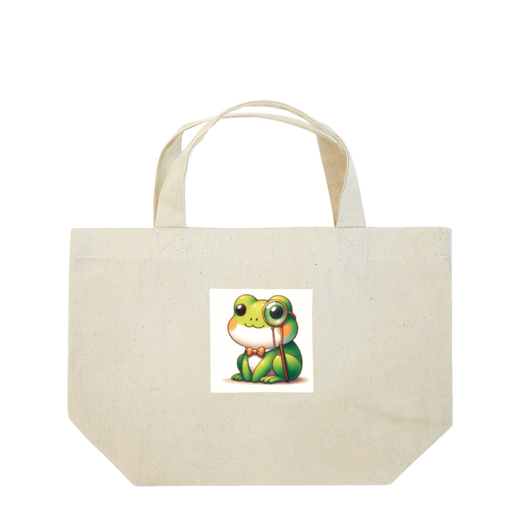 kawaiidoubututatiのカエル×めがね Lunch Tote Bag