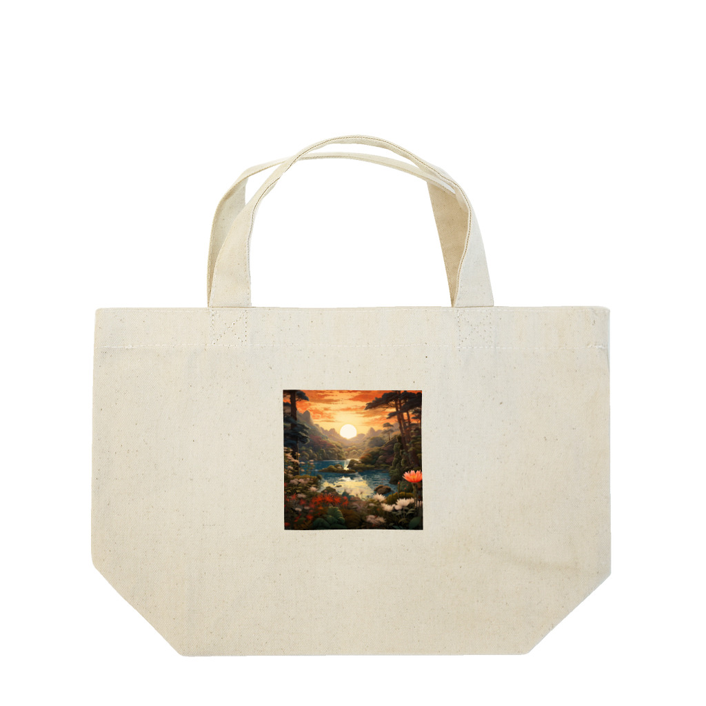 AQUAMETAVERSEの朝の穏やかな雰囲気 Marsa 106 Lunch Tote Bag