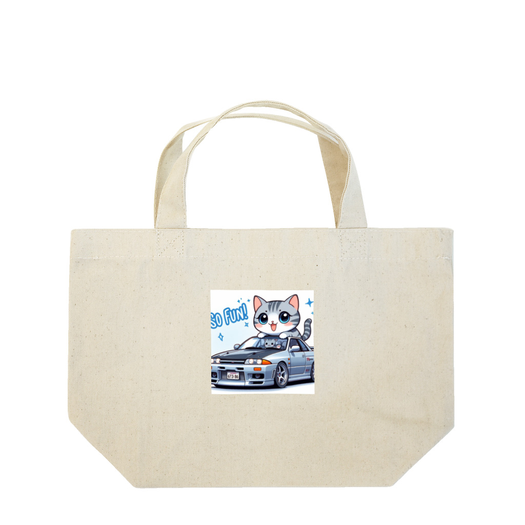 takkun0328のGT-Rと猫の夢のコラボ！ Lunch Tote Bag