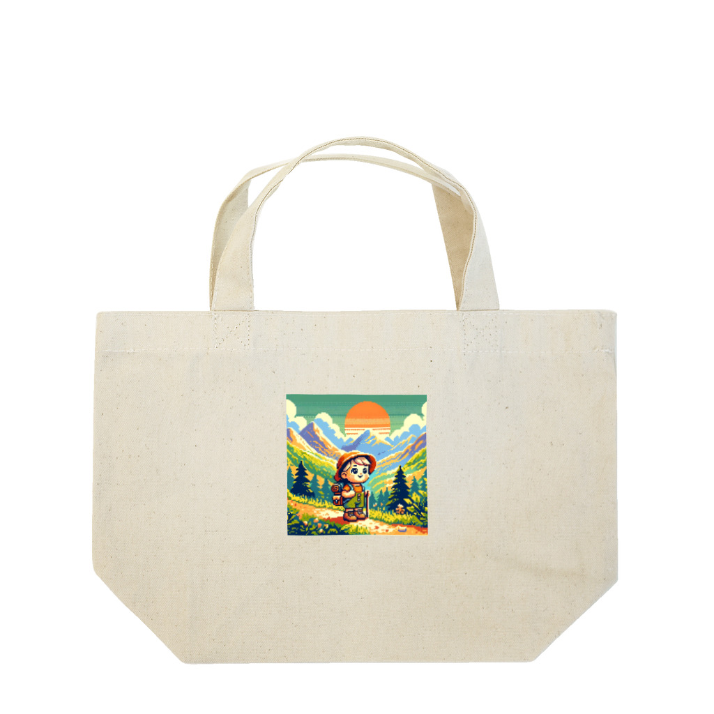 きなこのショップのこども登山家 Lunch Tote Bag