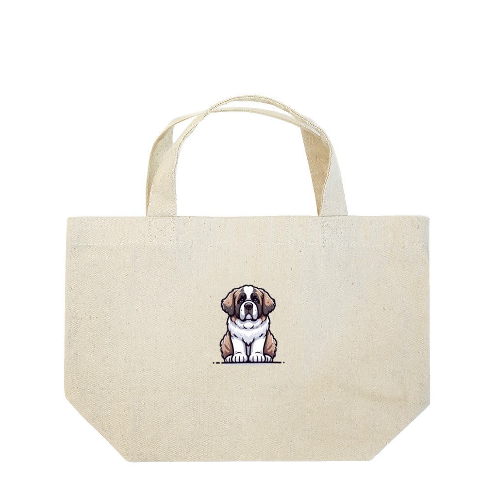 Kawaii あにまるこれくしょんのセント・バーナード【かわいい動物たち】 Lunch Tote Bag