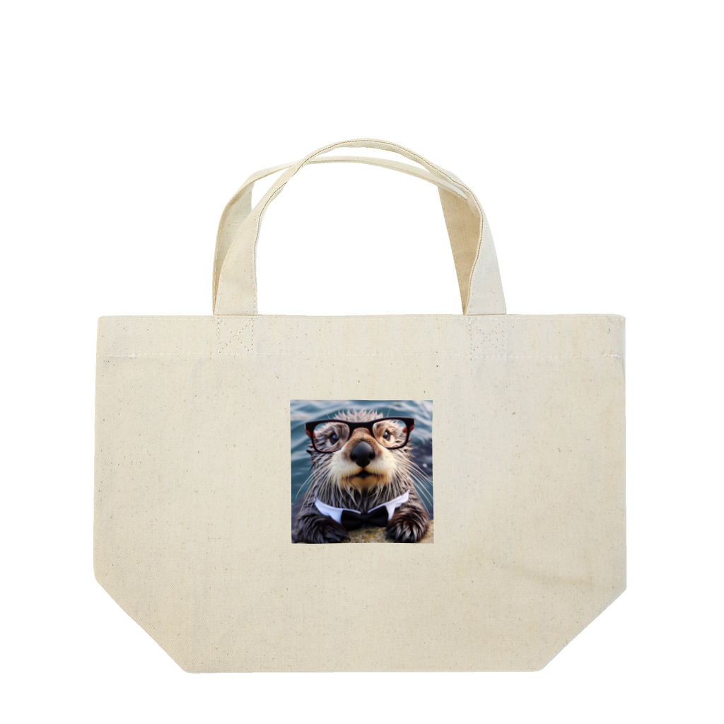 sallysanaの眼鏡フォーマルらっこ Lunch Tote Bag