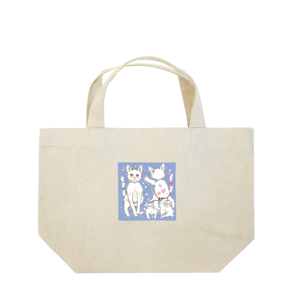 pon_gashiの可愛いだけじゃない！ ガンギマリ猫の魅力満載！ Lunch Tote Bag