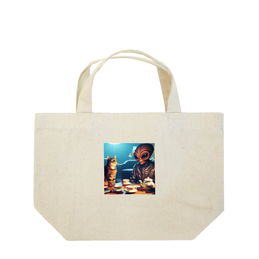 frogsystemの宇宙調査員来訪 Lunch Tote Bag