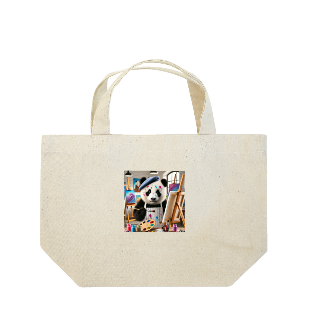 akinyan3128の絵描きのパンダ君 Lunch Tote Bag