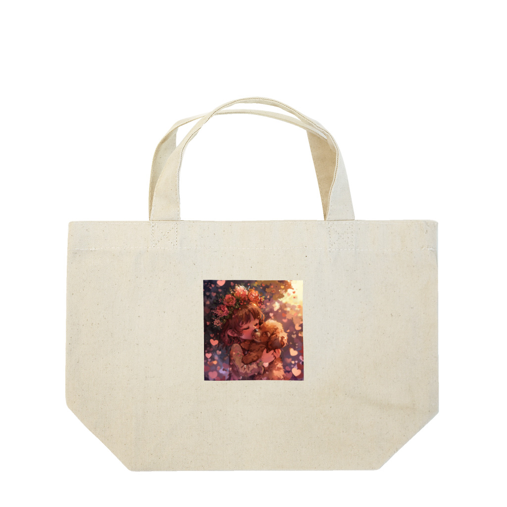 AQUAMETAVERSEの愛犬の愛心温まる愛情　なでしこ1478 Lunch Tote Bag