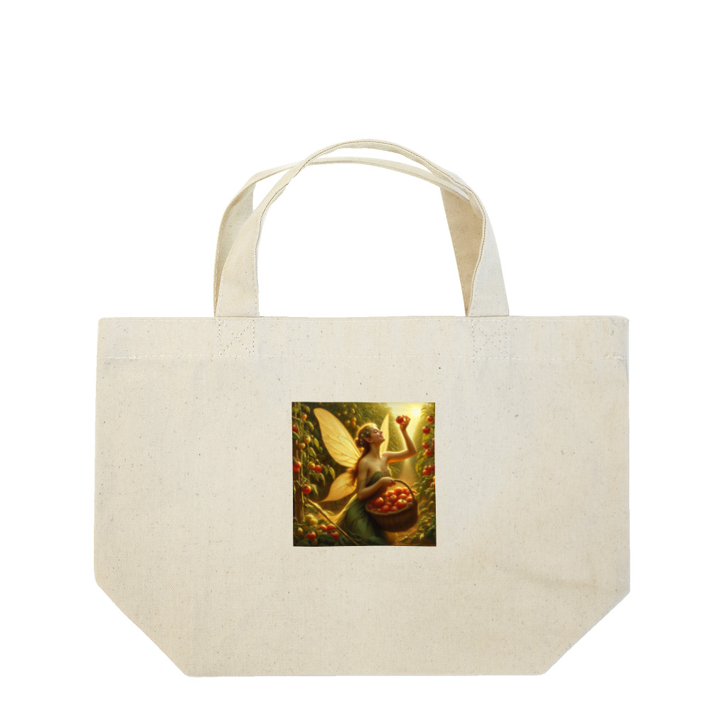 かるるんショップの妖精シリーズ　トマト収穫 Lunch Tote Bag