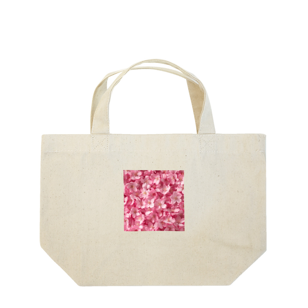 オンラインショップイエローリーフのピンクの花　桜　綺麗 Lunch Tote Bag