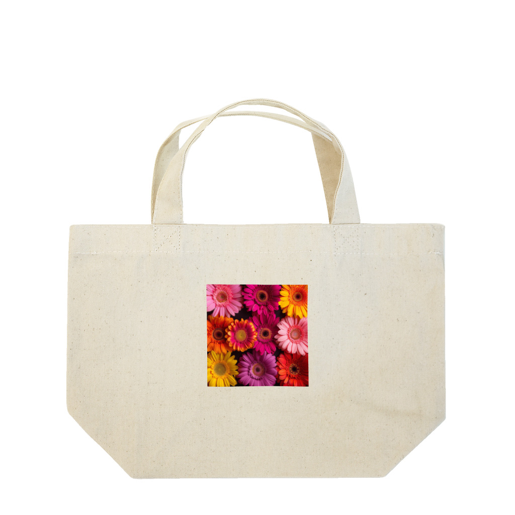オンラインショップイエローリーフの色鮮やかな綺麗な花 ランチトートバッグ