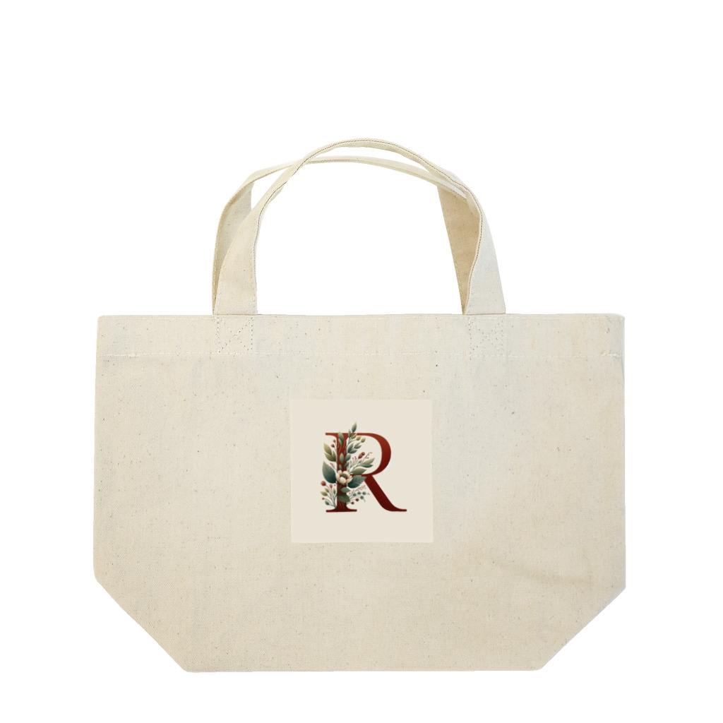 Wanderpaws-Tailsのイニシャルロゴ　R ランチトートバッグ