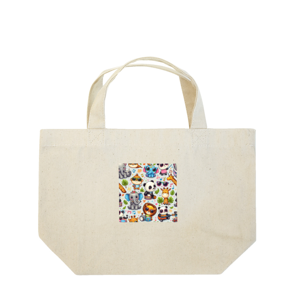 miho0807の可愛い動物 Lunch Tote Bag