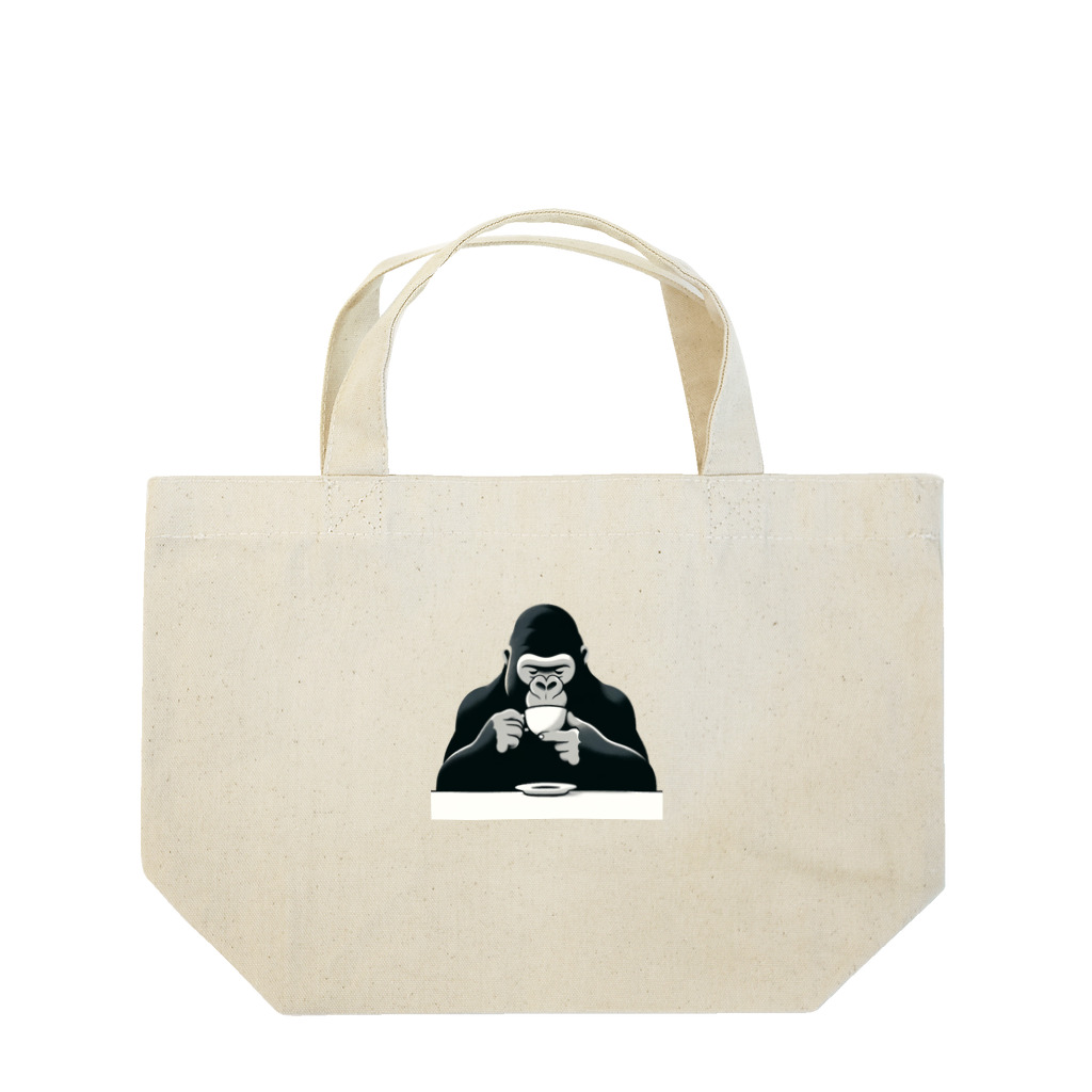 K'ramaのカフェゴリラ Lunch Tote Bag