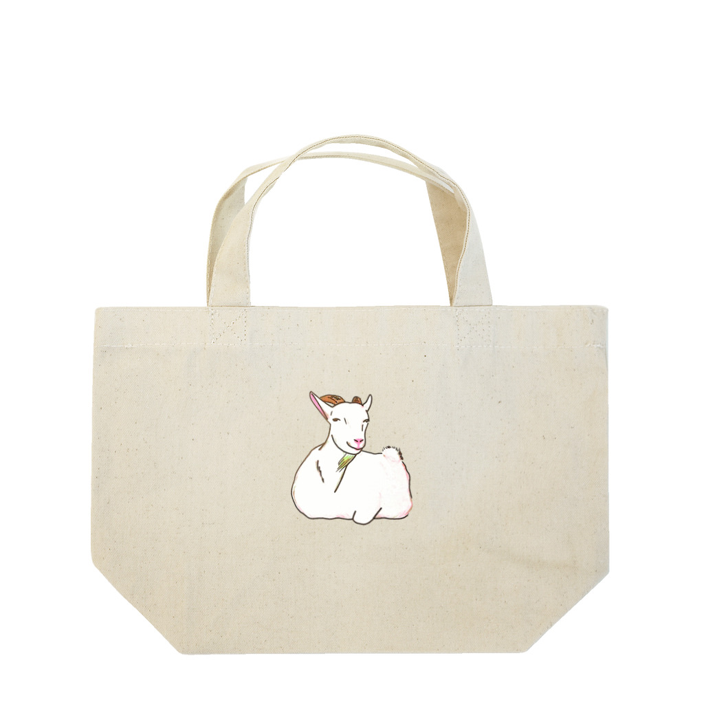 ヤギすなわち吉日のニコニコヤギ Lunch Tote Bag