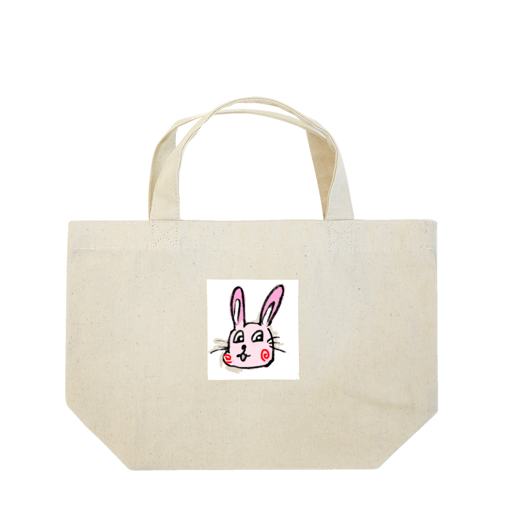 ウサギのブレブレの生意気ウサギのアディ Lunch Tote Bag