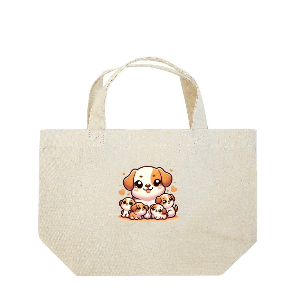 mitsu5872のわんぱく子犬とやさしいママ Lunch Tote Bag