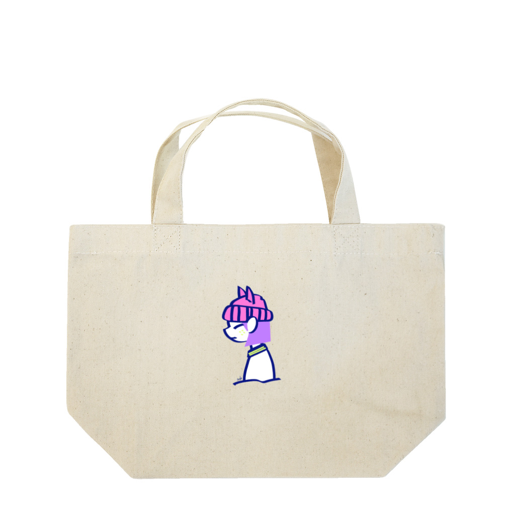 szHzs 'のネコ耳さん/ピンクニット帽 Lunch Tote Bag