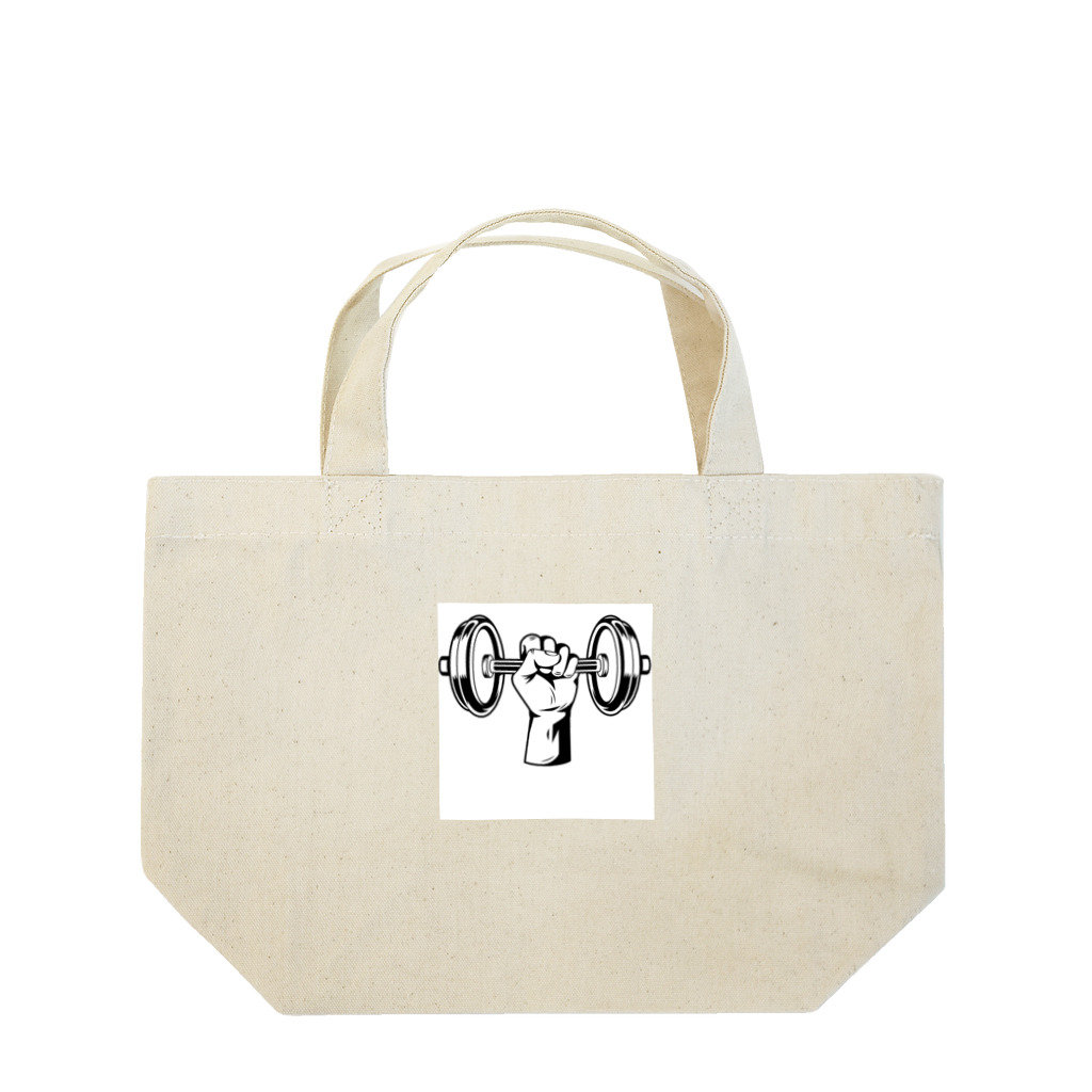 caoの店の筋トレ中 Lunch Tote Bag