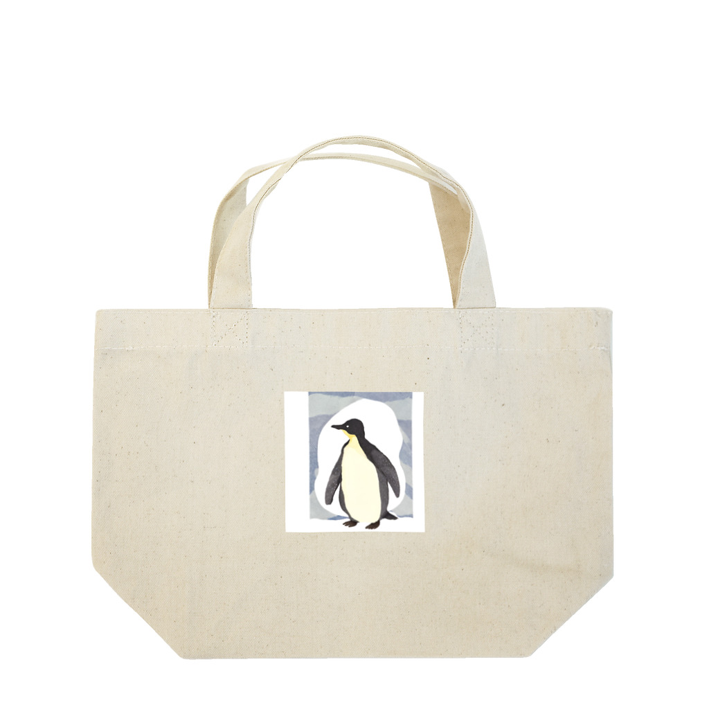 tarororonの水彩画ペンギン Lunch Tote Bag