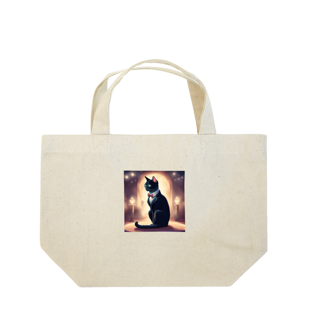 ことこと♂@トレーダーの猫　紳士 Lunch Tote Bag