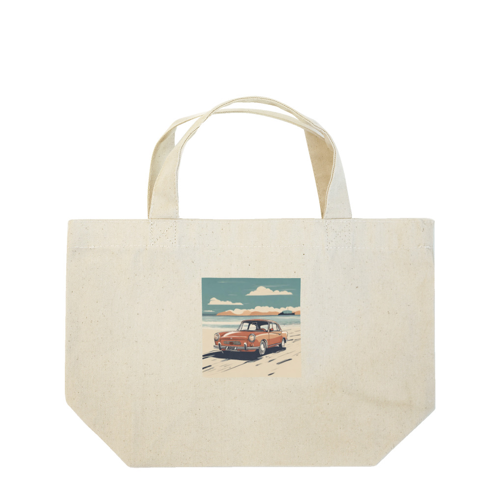 yuki_kmの波の音とともに走る、究極のビーチカー Lunch Tote Bag