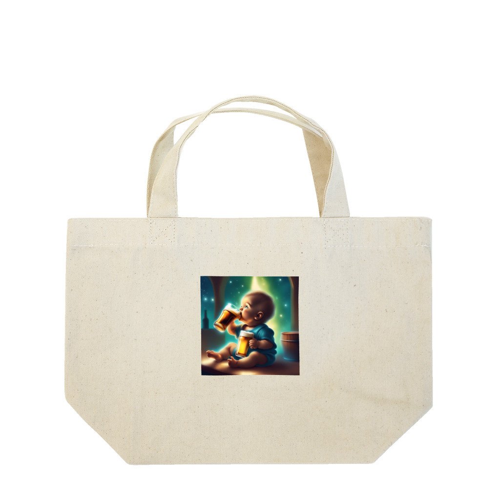 Baby smokerのBaby beer Lunch Tote Bag