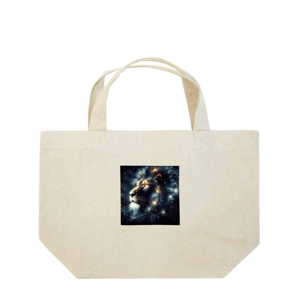 shop_cosmoの星屑のライオン Lunch Tote Bag