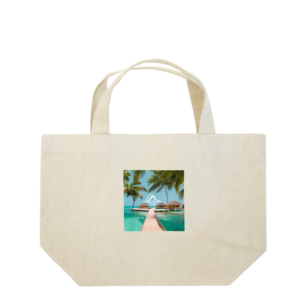 Totally-Fascinatingのモルディブビーチバンガロー Lunch Tote Bag