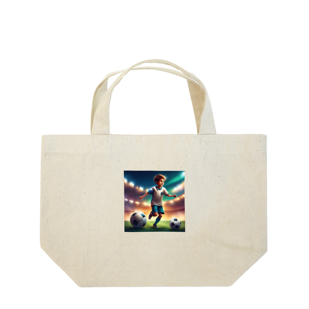 Uchi19のサッカー小僧 Lunch Tote Bag