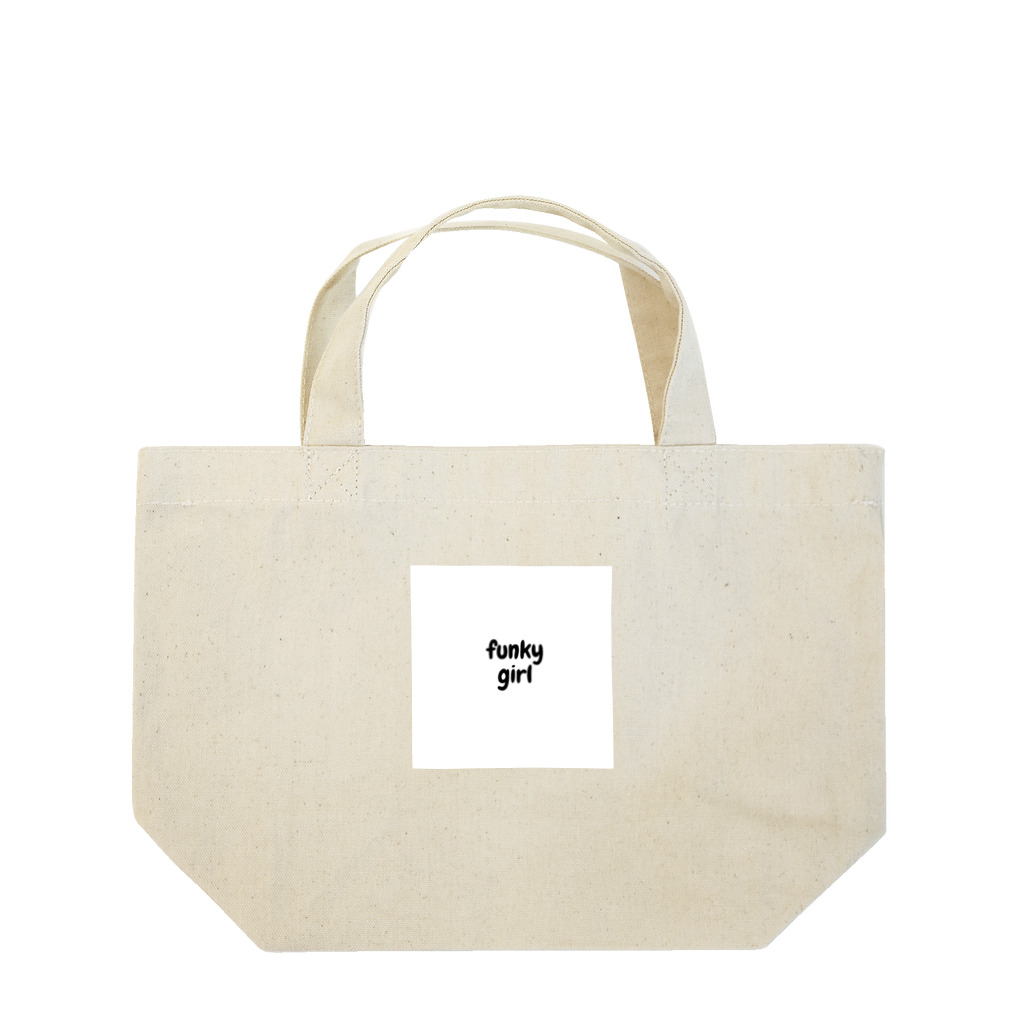 namonakyのファンキーガールシリーズ（ブラック） Lunch Tote Bag