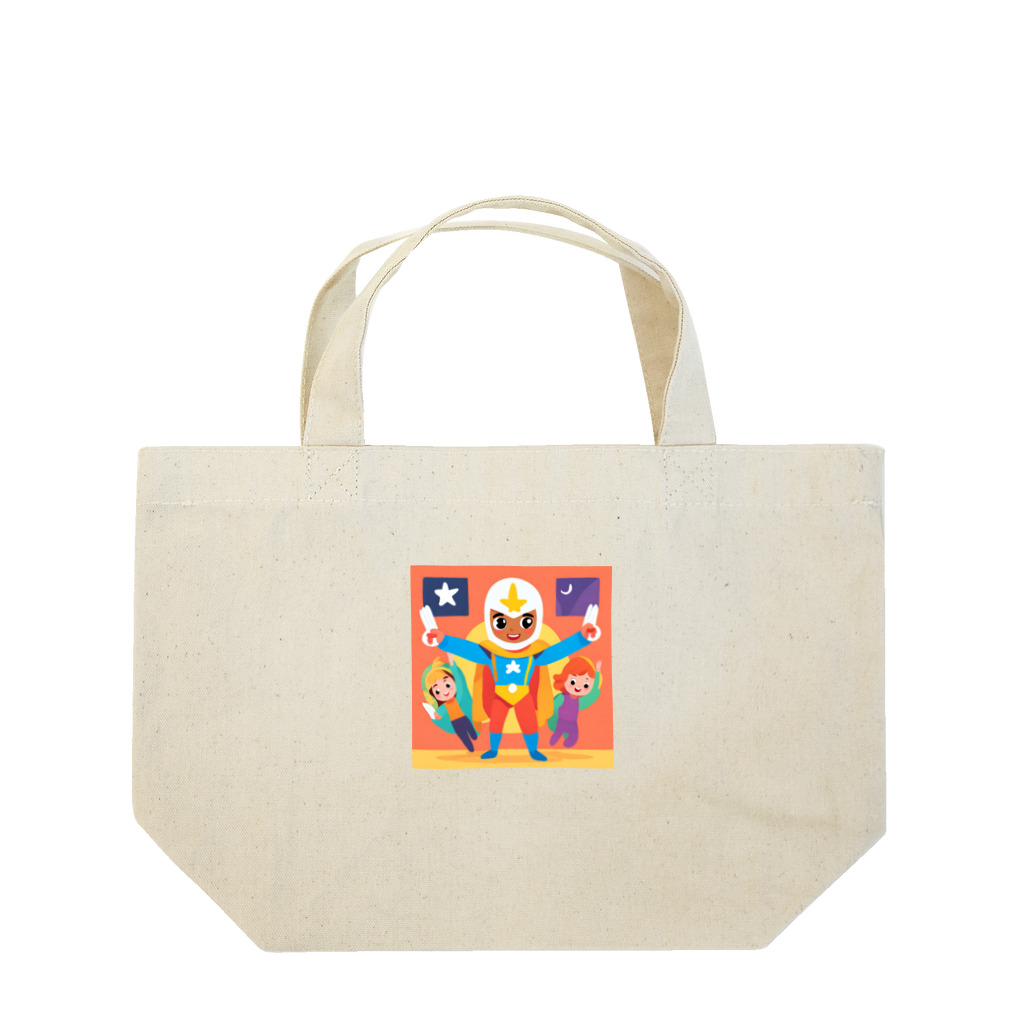 Satoshi27の世界を守るヒーロー Lunch Tote Bag